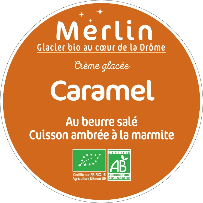 Glace parfum Caramel