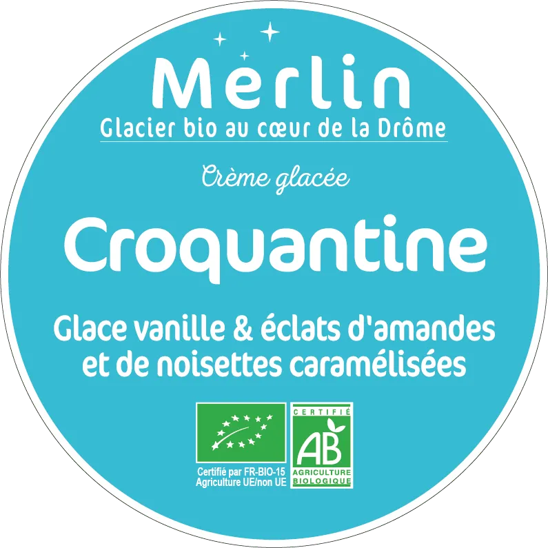 Glace parfum Croquantine
