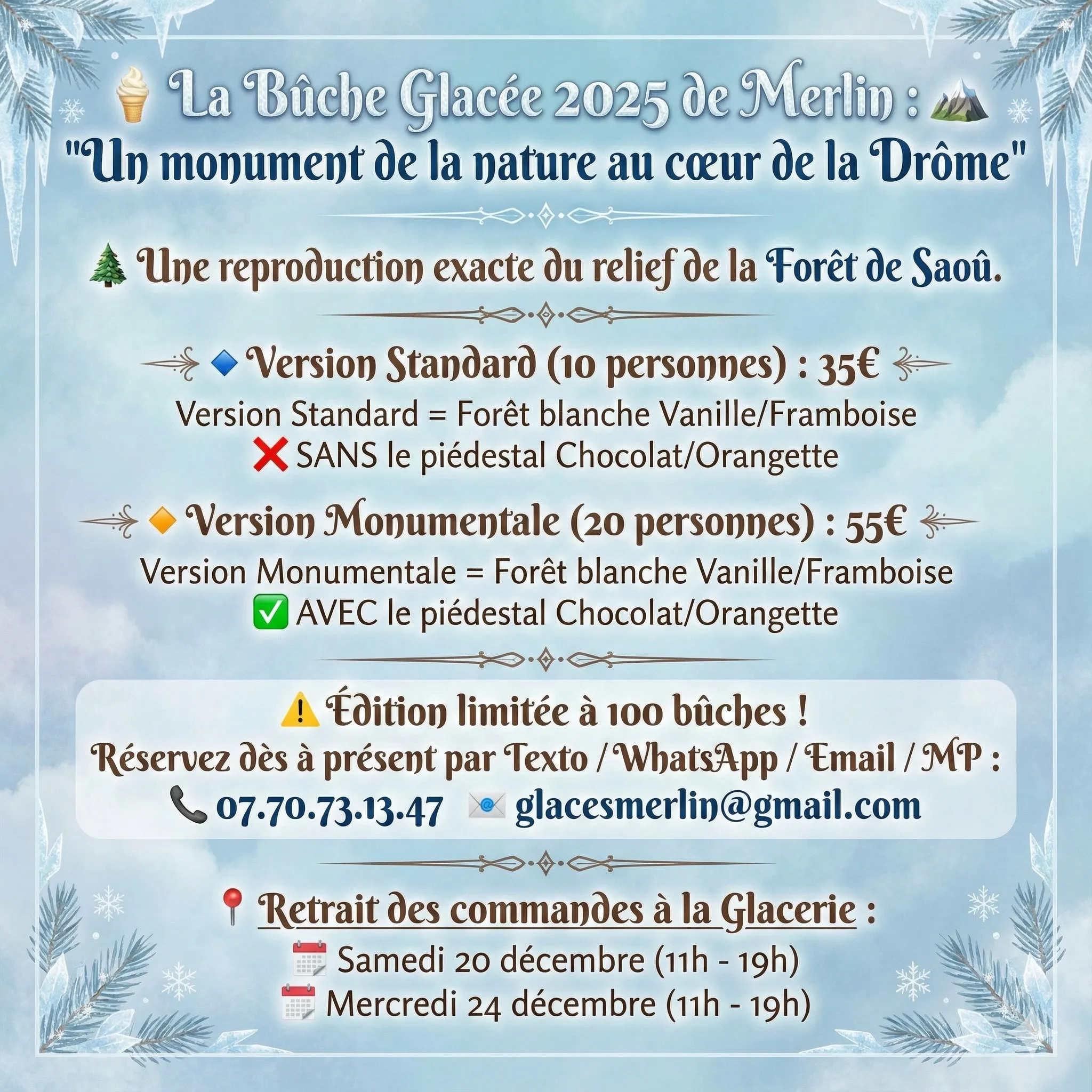 Buche2025_ForetDeSaou_Tarifs