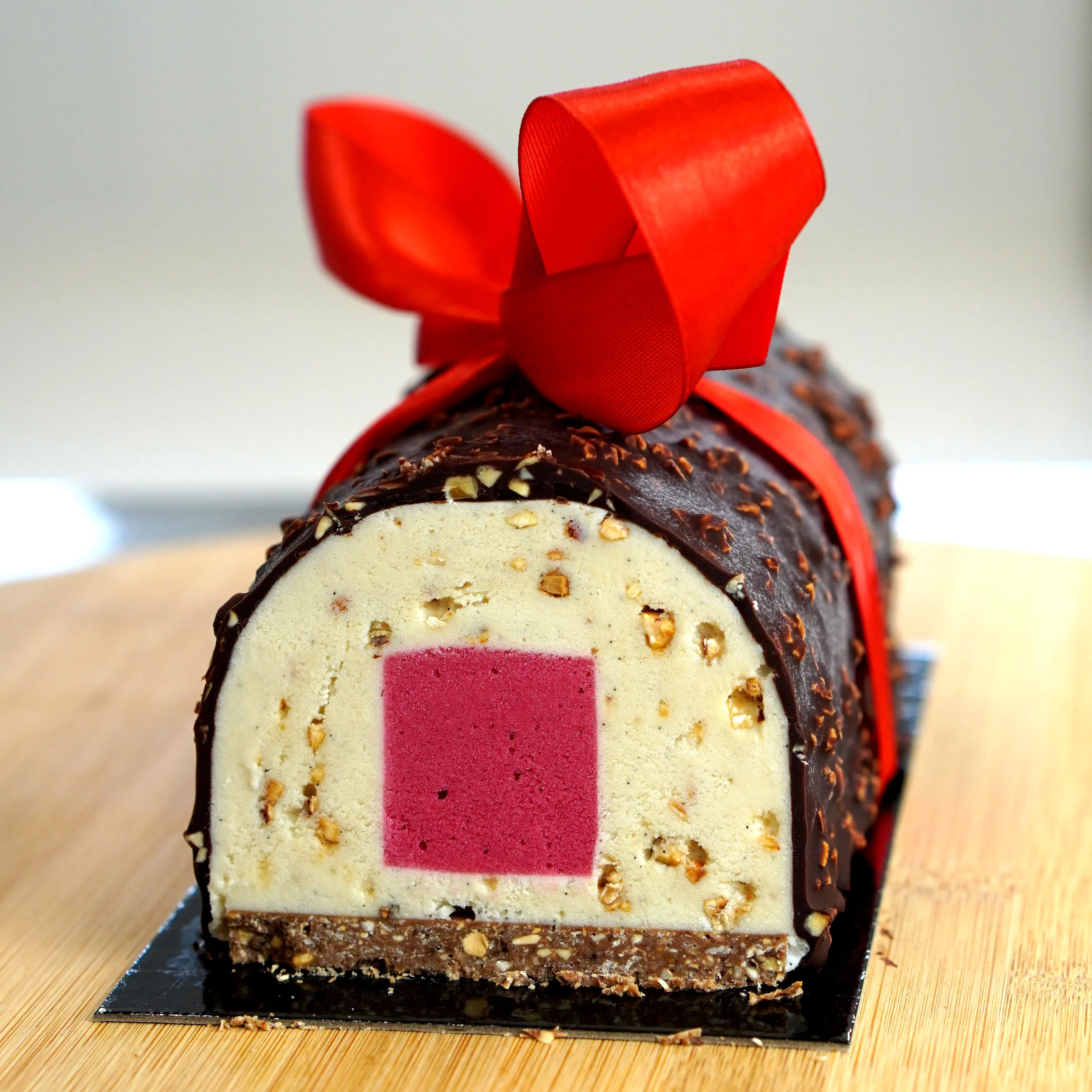 Bûche glacée de Noël