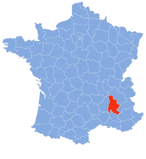 Carte de la Drôme